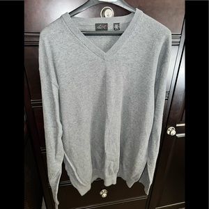 Greg Normal V-Neck Golf Sweater Size XL Gray